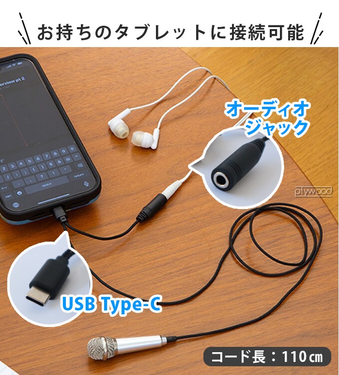 ���å������� �ץ饰����ɥץ쥤�ޥ������ե��� KIKKERLAND plug & Play Microphone