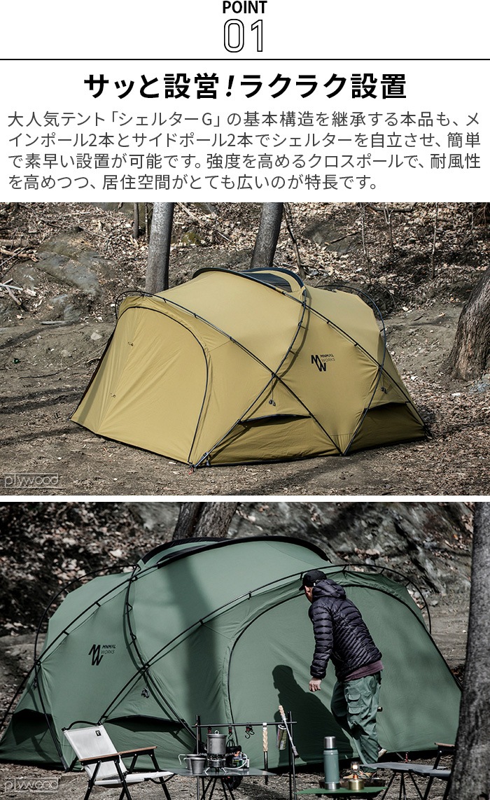 �ߥ˥ޥ����� �����륿������������ MINIMAL WORKS SHELTER GH