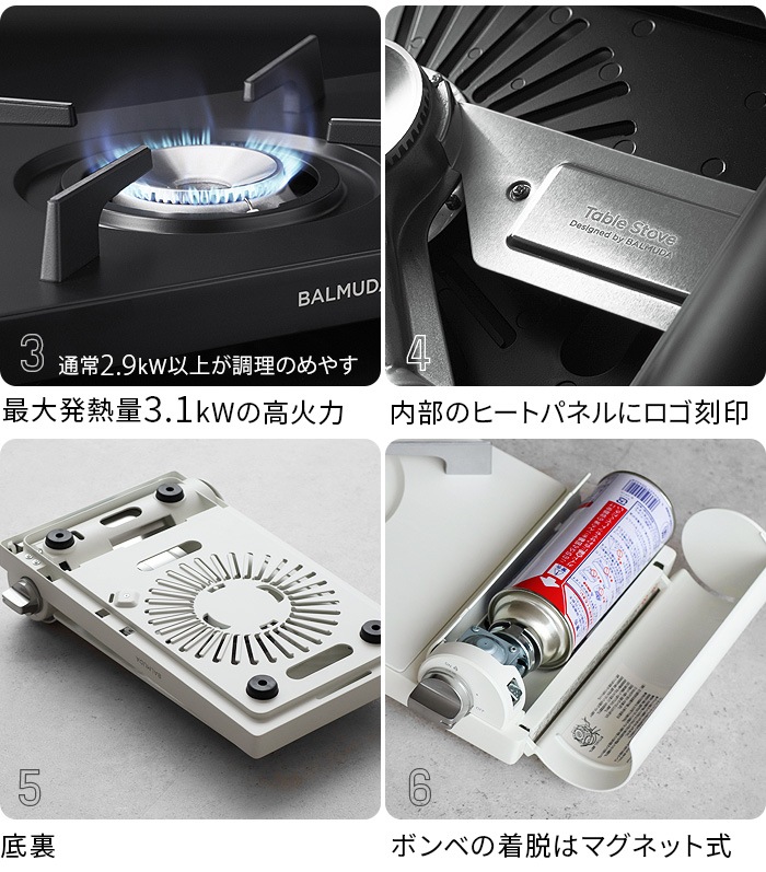  Хߥ塼 ơ֥륹ȡ BALMUDA Table Stove KGS01JP