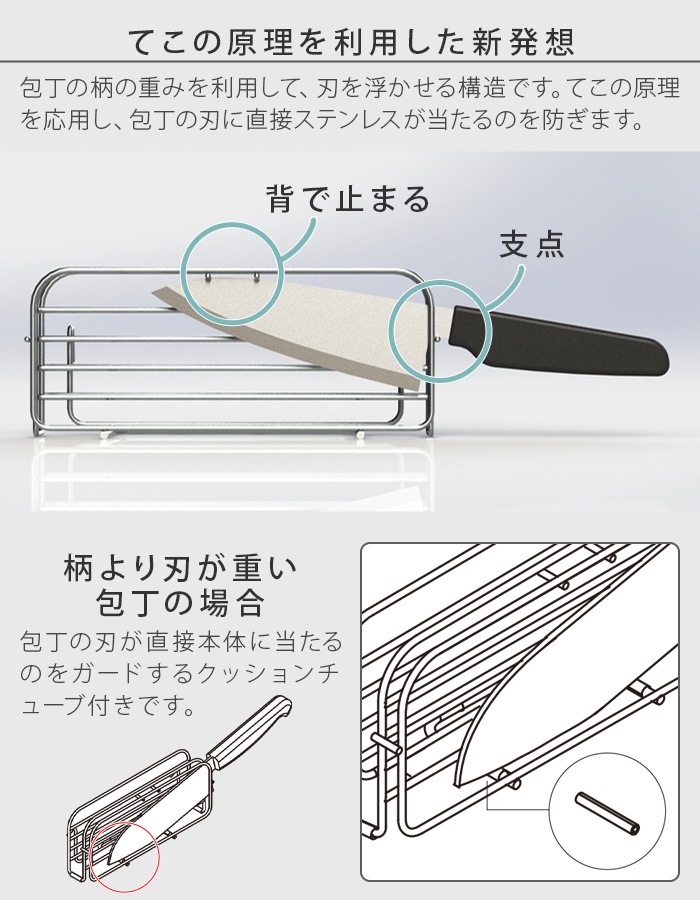 ������ �������ޤ��ĥ������ UtaU Kitchen knife & Cutting board stand