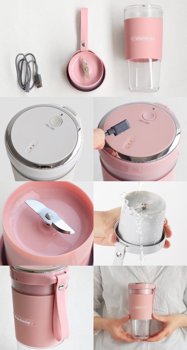 �ӥ���ȥ˥� �����ɥ쥹 �ޥ��ܥȥ�֥����� VBL-1000 Vitantonio Cordless My Bottle Blender