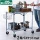 �ڥ᡼����ľ���ʡۥǥ��ơ��� �᥿�� �ե�����ǥ��� ������ DETAIL Metal Folding Cart [ 2 Tier + �Х����åȥ��å�]