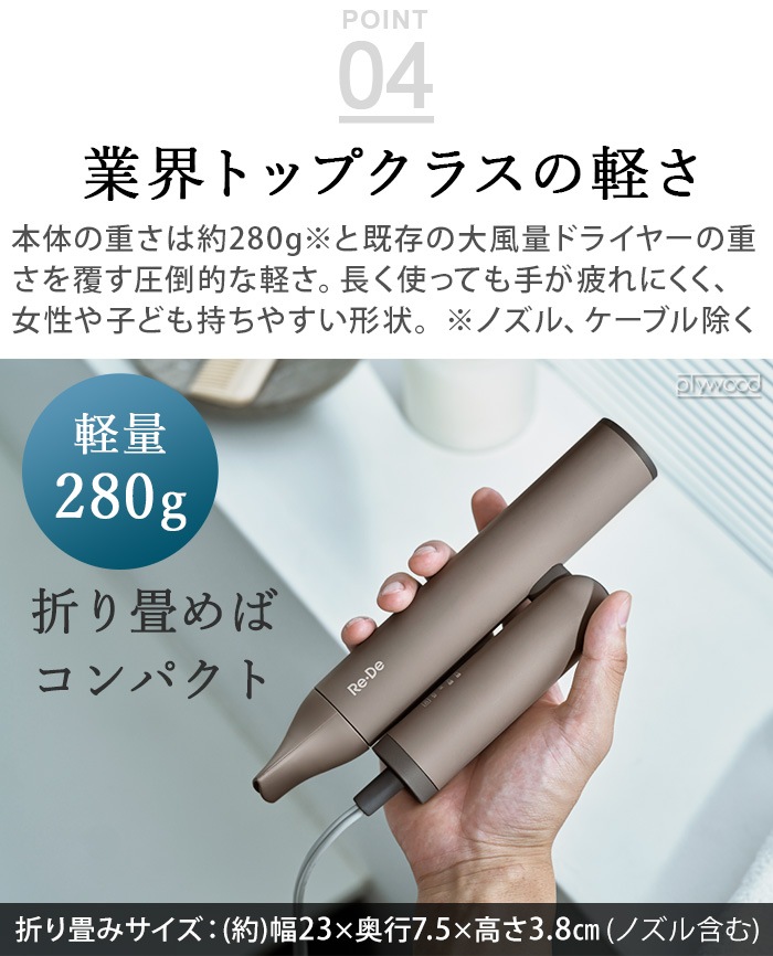 ��� �إ��ɥ饤 �ץ饹 DR02A Re��De HairDry��