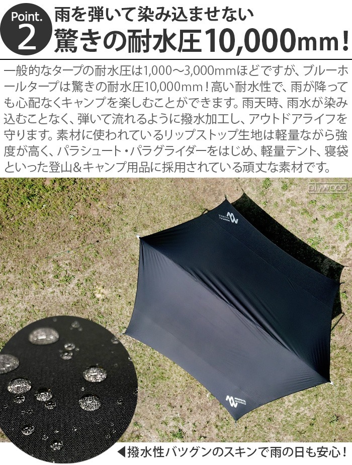 ߥ˥ޥ ֥롼ۡإ MINIMAL WORKS BLUEHOLE HEXA TARP