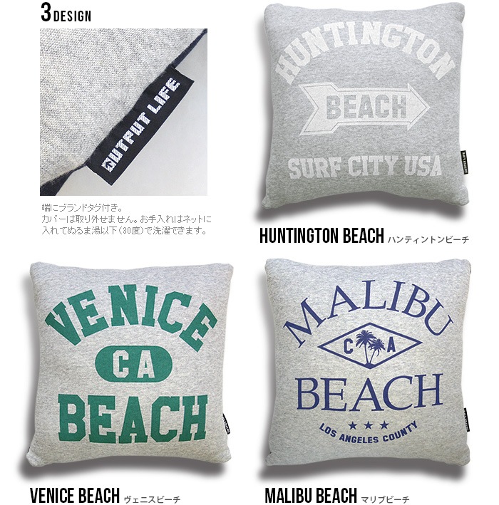 ȥץåȥ饤 å ǥ˥ å OUTPUT LIFE SWEATDENIM CUSHION