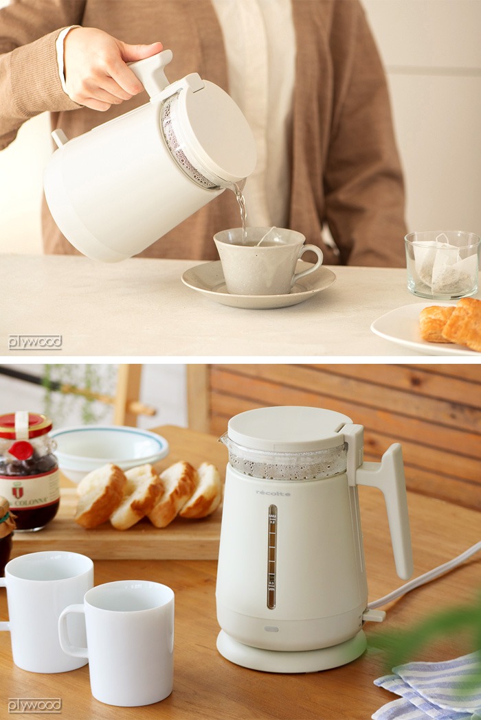 �쥳��� ���֥륦�����륬�饹���ȥ� RDG-1 recolte Double Wall Glass Kettle