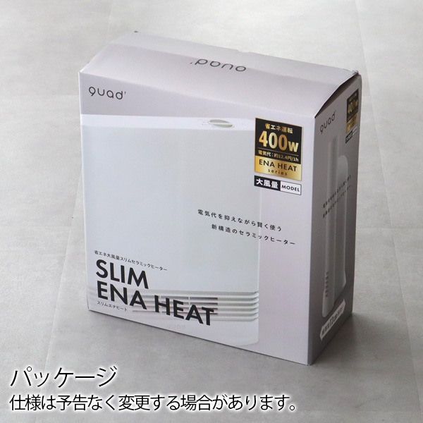 �����å� �ʥ��������̥���ॻ��ߥå��ҡ����� ����२�ʥҡ��� QUADS SLIM ENA HEAT QS322IV
