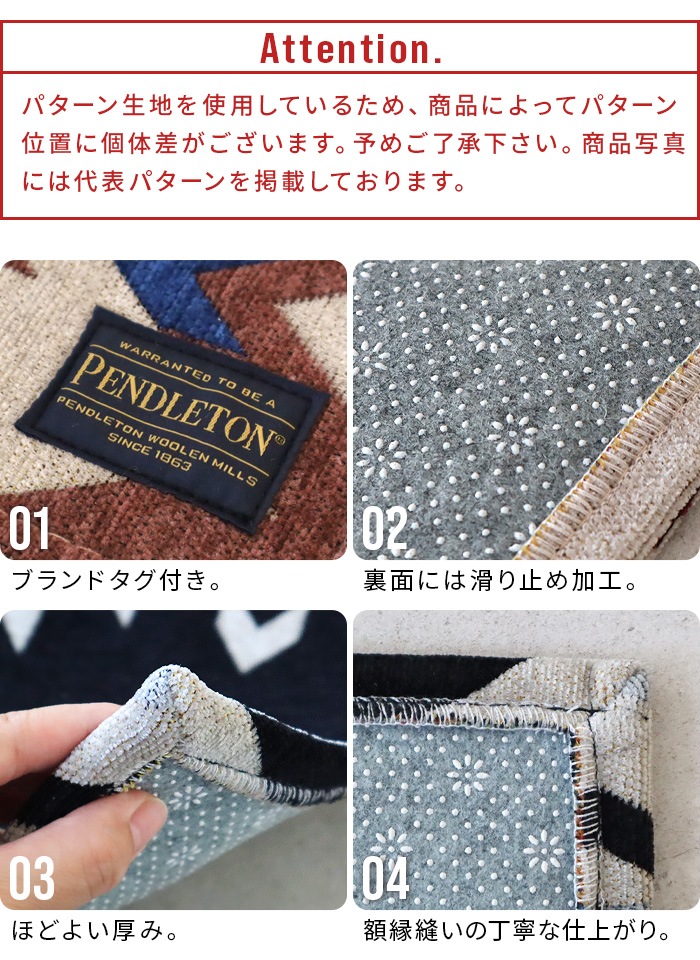 �ڥ�ɥ�ȥ� ���å���ޥå� ���⡼�� PENDLETON Kitchen Mat Small