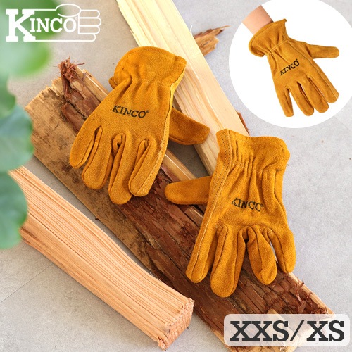 キンコ キッズ カウハイド ドライバー グローブ KINCO Kids Cowhide