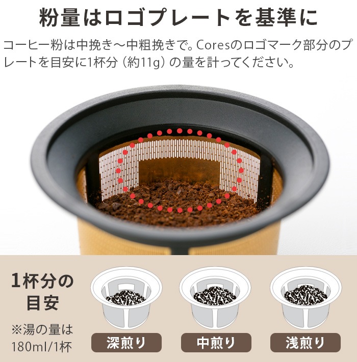 cores SINGLE CUP GOLD FILTER 󥰥륫åץɥե륿 C211BK