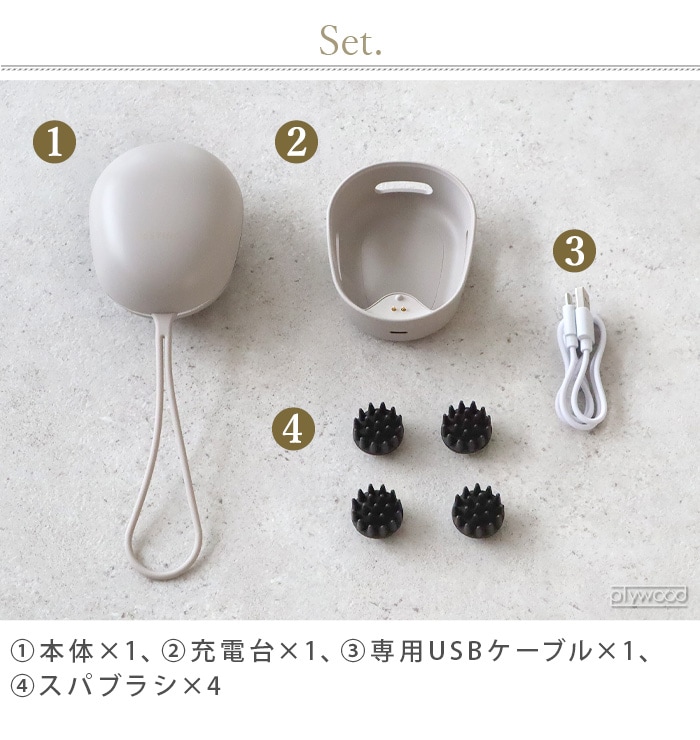 եƥ ż EMSإåɥ ߥ FESTINO CHARGING EMS HEAD SPA MINI SMHB-045