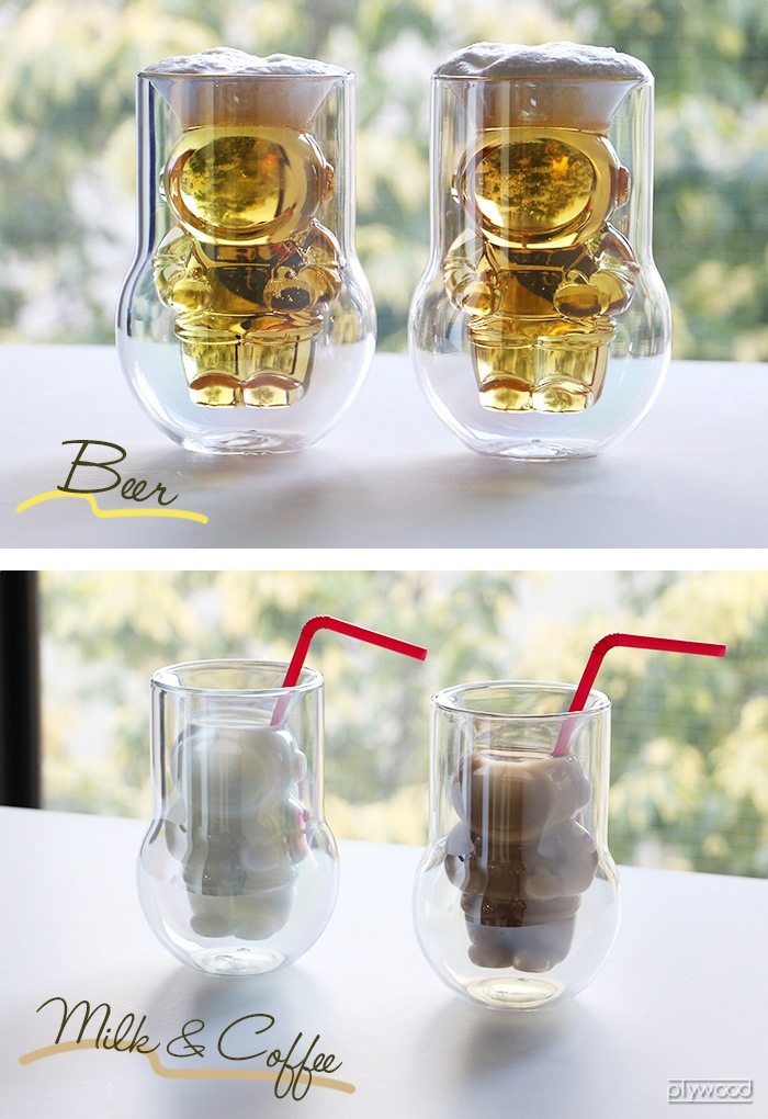 DETAIL NASA Astronaut Double Wall Glasses 2P SET