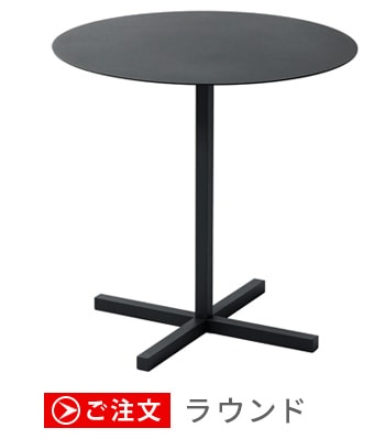 �ڼ���ȯ���ʡۥǥ奨��� ����åɥ������� �����ʡ��ơ��֥� �饦��� DUENDE SOLID STEEL DINER TABLE ROUND
