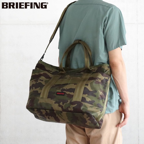�֥꡼�ե��� ����ǡ� �ȡ��� �ܥ�ƥå��� ���꡼�󥫥� BRIEFING SUNDAY TOTE VORTEX GREEN CAMO