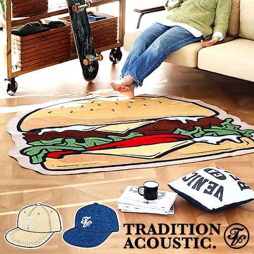 �ȥ�ǥ�����󥢥������ƥ��å� ������� �饰�ޥå� L������ TRADITION ACOUSTIC. Motif Rug Mat Large