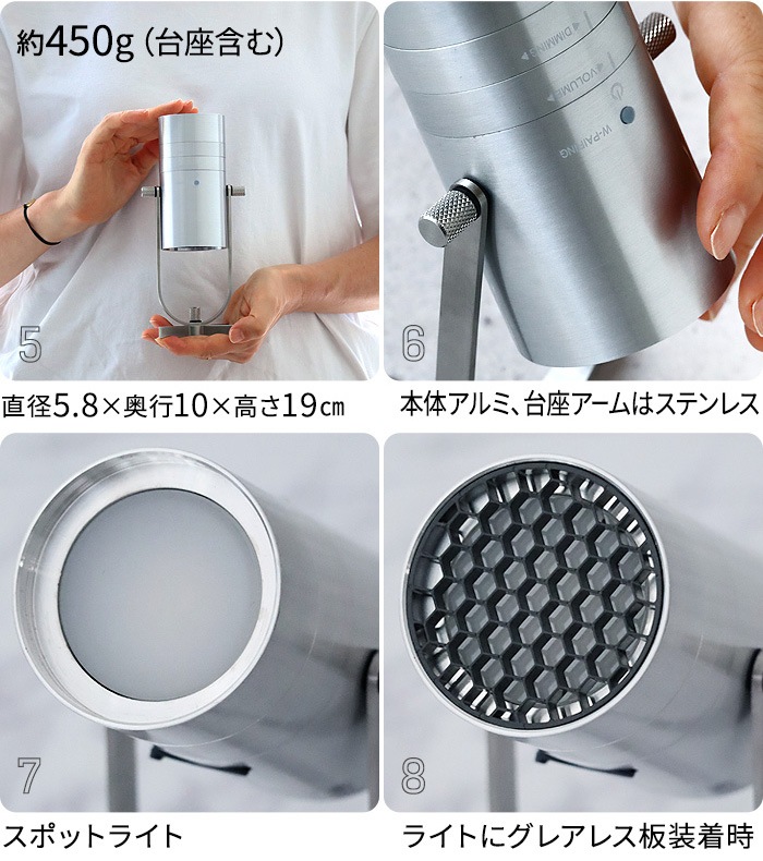  MoriMori LED ݥåȥ饤ȥԡ FSS-2401-AL