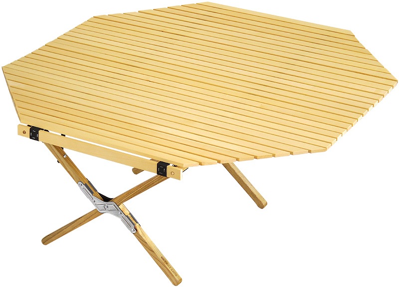 ȥץåȥ饤 å ȥåץơ֥ [ L ] OUTPUT LIFE WOOD ROLL TOP TABLE OCTAGON L