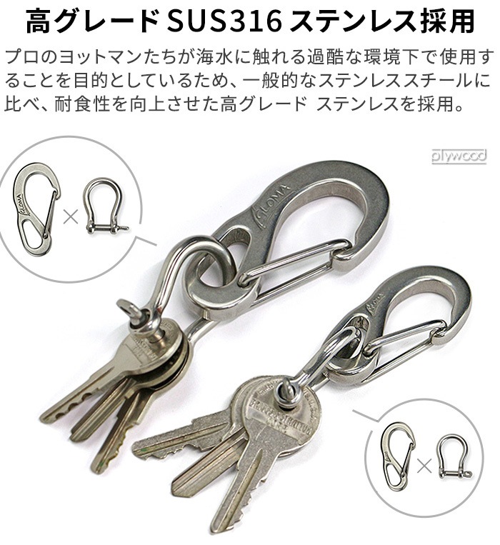 ޥΡƥ ĥȥå GLOMA NAUTICA Twist Shackle 401