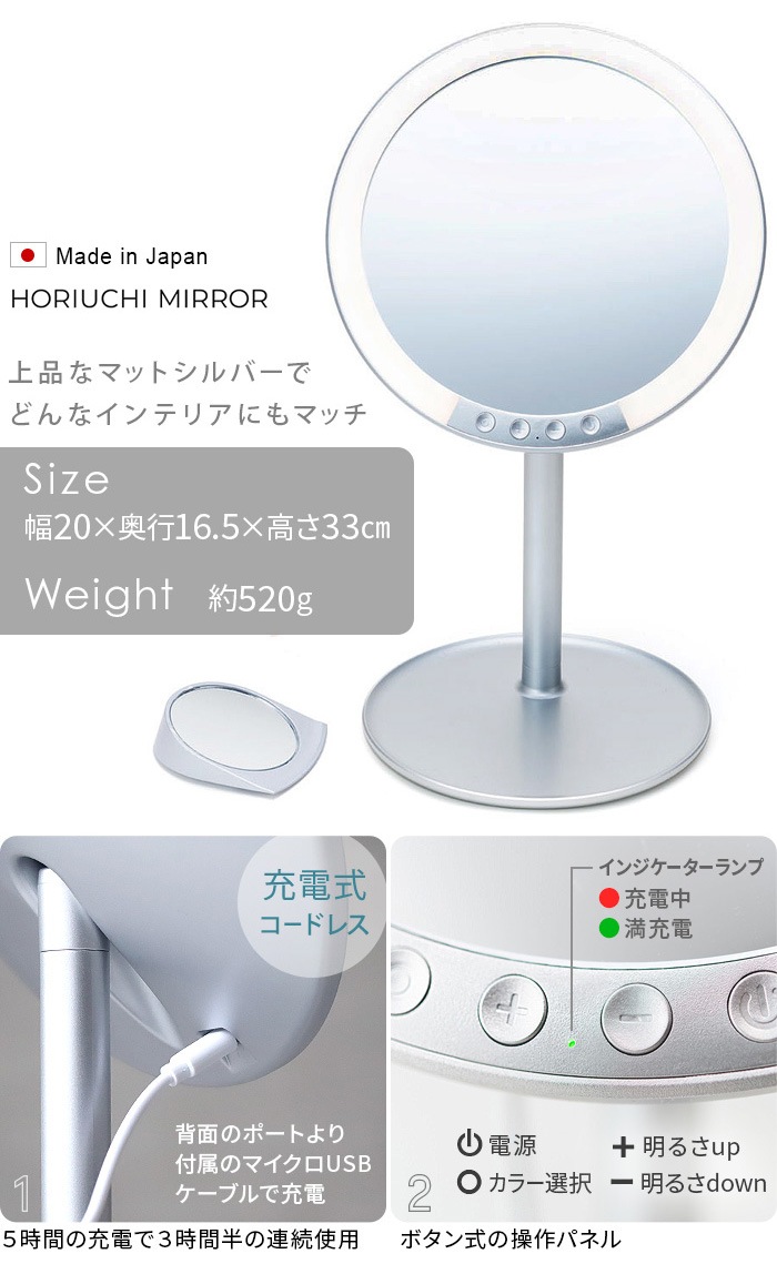 �ۥꥦ���ߥ顼 �ʥԥ奢 LED������ɥߥ顼 HL-01