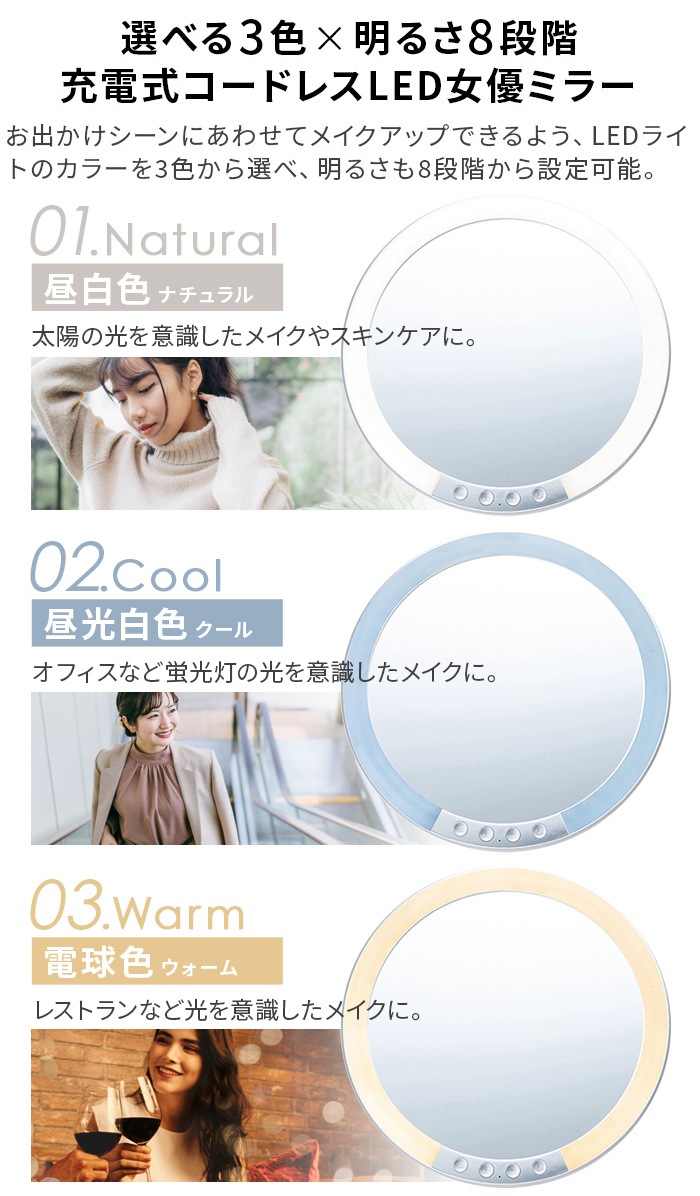 �ۥꥦ���ߥ顼 �ʥԥ奢 LED������ɥߥ顼 HL-01