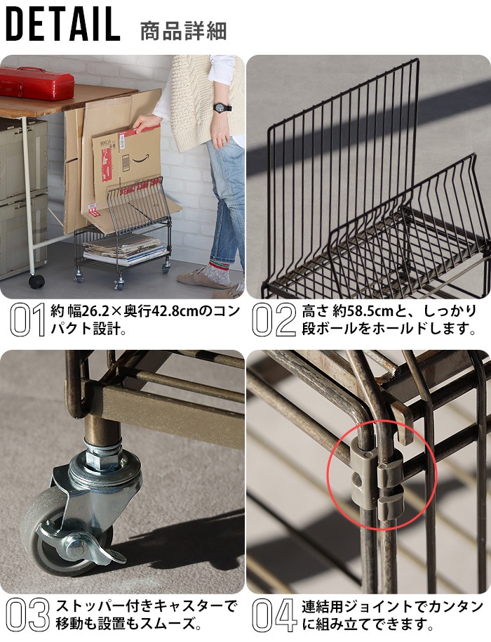 �磻�䡼�����ȥ󥹥ȥå��� WIRE CARTON STOCKER