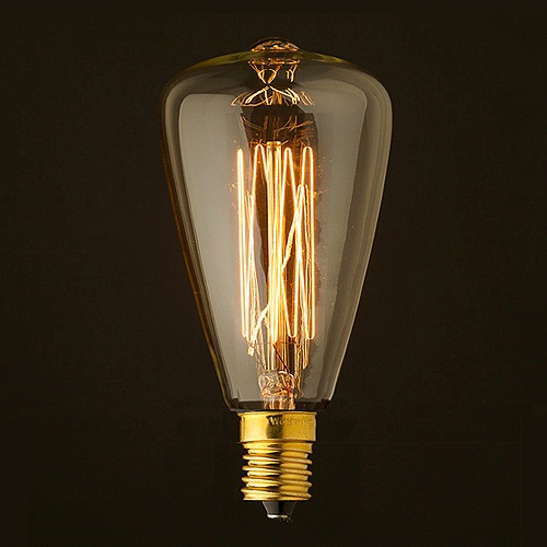  Х EDISON BULB E17  BROWN CORD E17 [Signature]