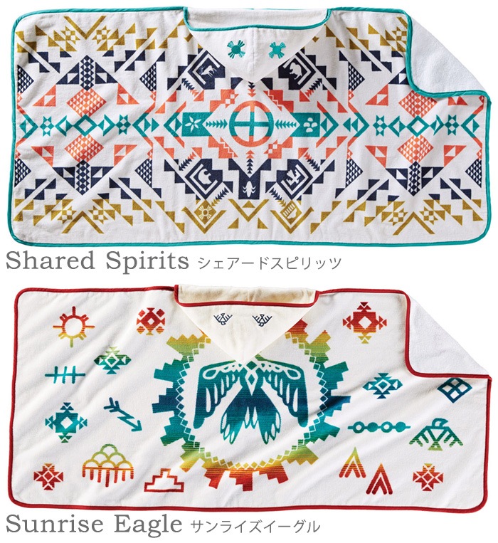 �ڥ�ɥ�ȥ� �ץ��ƥåɥա��ǥåȥ����� PENDLETON Printed Hooded Towels