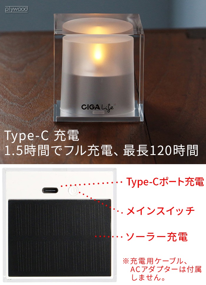 �������ǥ����� �ߥ� ���塼�� �����顼 �����ɥ� CIGA Design MINI CUBE SOLAR CANDLE