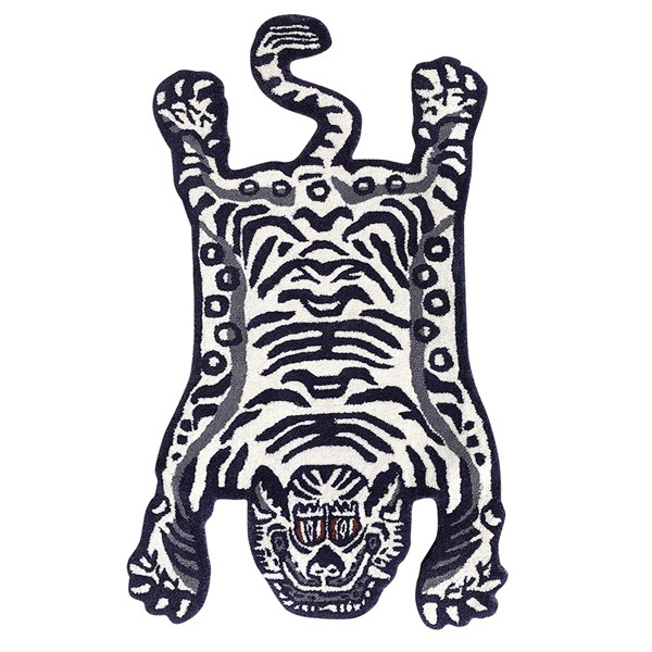 ���٥��󥿥������饰 ���⡼�� �ۥ磻�� DETAIL Tibetan Tiger Rug [White/S������]
