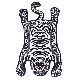 ���٥��󥿥������饰 ���⡼�� �ۥ磻�� DETAIL Tibetan Tiger Rug [White/S������]