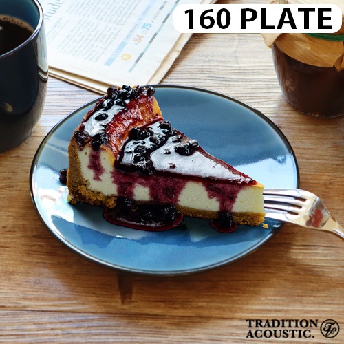 TRIBECA BLACK AND BLUE 160 PLATE �ȥ饤�٥å� �֥�å� ����� �֥롼 16cm �ץ졼��