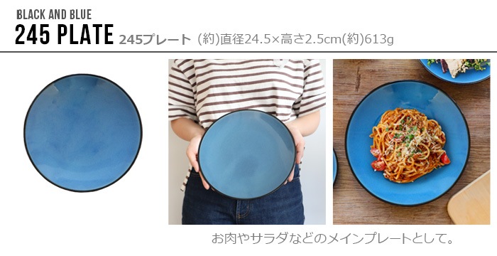 TRIBECA BLACK AND BLUE 245 PLATE �ȥ饤�٥å� �֥�å� ����� �֥롼 24.5cm �ץ졼��