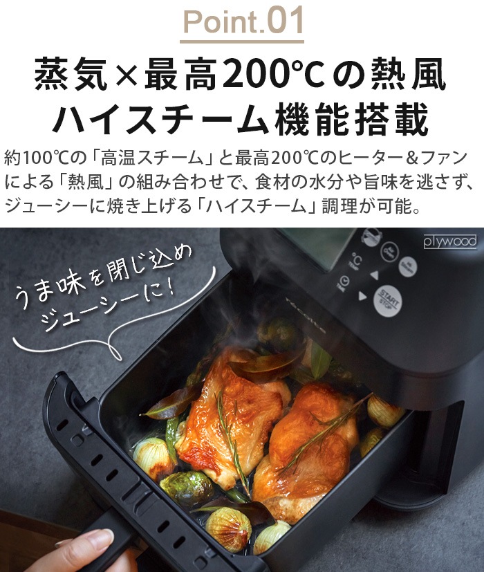 ָꥭåХårecolte ϥ२֥ 쥳 Hi Steam Air Oven RAO-3