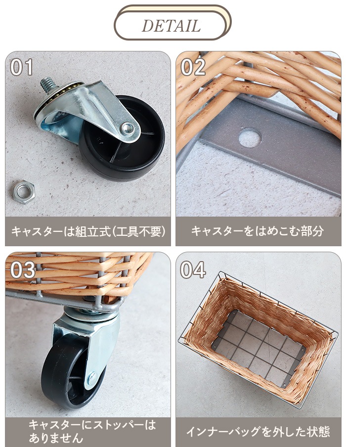 �֥�å� �������� ���ɥ꡼ �Х����å� 28L ���㥹�����դ� BRID WILLOW LAUNDRY BASKET with CASTER 28L