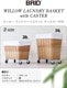 �֥�å� �������� ���ɥ꡼ �Х����å� 28L ���㥹�����դ� BRID WILLOW LAUNDRY BASKET with CASTER 28L