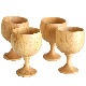 ��������ץ������� ���ƥ�� ���åǥ� ���饹 4�ĥ��å� EAGLE PRODUCTS Stemmed Wooden cup 4pc LF-61