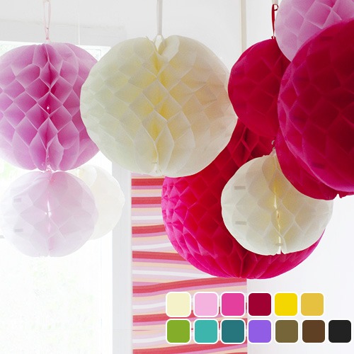 �ڡ��ѡ��ϥ˥��� �ܡ��� PAPER HONEYCOMB BALL 30cm