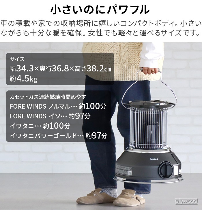 FORE WINDS �����åȥ������ȡ��� �ޥ��� ���⳰���ѥ��ȡ��� �ޥ���ҡ����� MULTI HEATER CB-STV-MRD