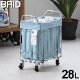 BRID DENIM FOLDING LAUNDRY SQUARE BASKET WITH CASTER [28L ���㥹�����դ�]