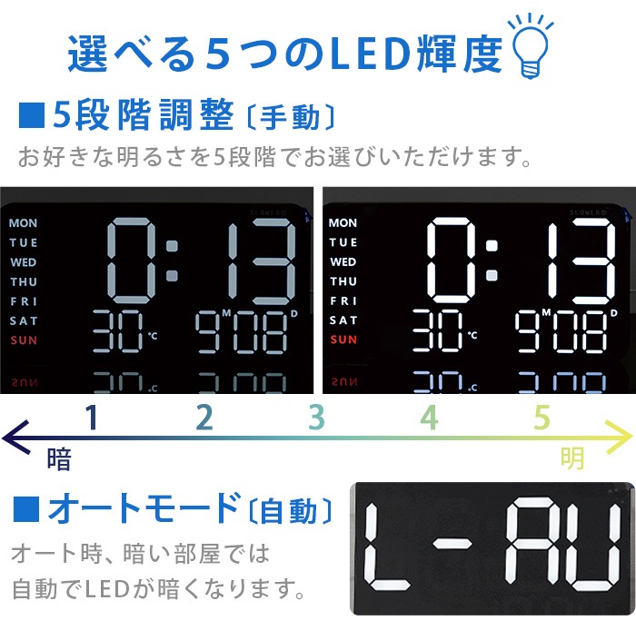 SLOWER LED CLOCK Cielo  LEDå 