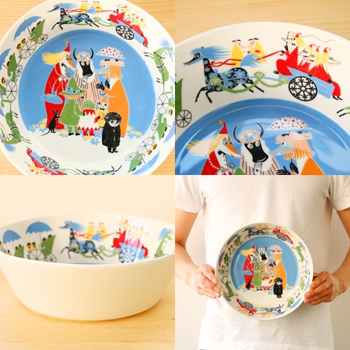 ����ӥ� �ࡼ�ߥ� �����ӥ󥰥ܥ��� 23cm �ե��ɥ��å� ARABIA Moomin Serving bowl 23cm Friendship