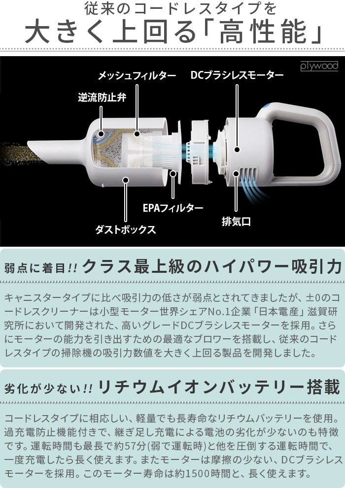 �ץ饹�ޥ��ʥ����� �����ɥ쥹���꡼�ʡ� [XJC-Y010] ��0 Cordless Cleaner