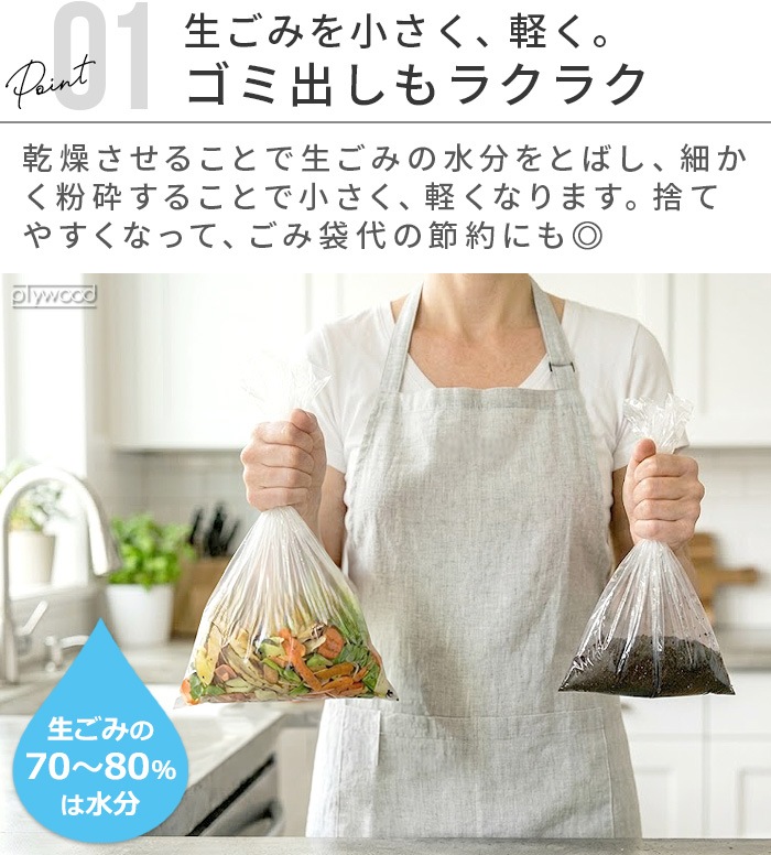�쥳��� �����߽����� recolte Food Waste Disposer ���꡼��ۥ磻�� RDP-2