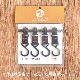 �ߥ˥ޥ����� ����ǥ�����ϥ󥬡� �եå� [M������ / ���꼰] INDIAN HANGER HOOK Msize[MGFU-IH010-GO2BK]