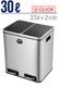 ����ȥ� ����ѡ��ȥ��� �ӥ� 30L ( 15L �� 2ʬ�� )  DULTON 2-compartment bin
