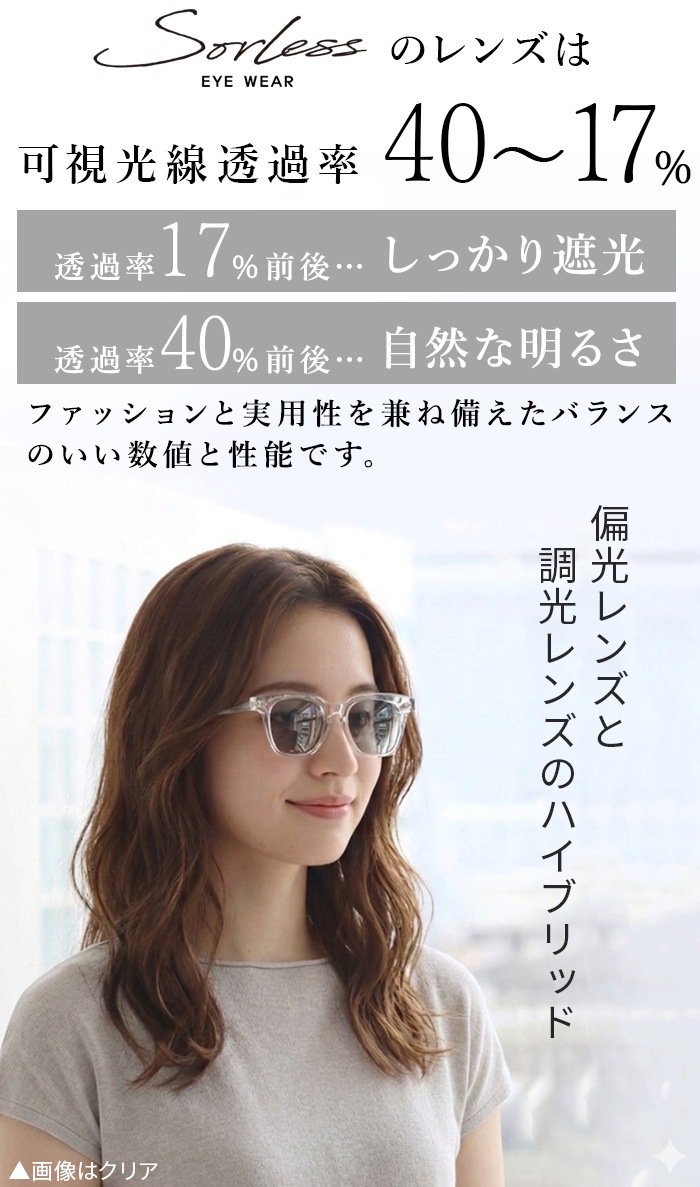 �����쥹 ���������� �и�Ĵ�����졼 SL-2 SL-206 Sorless eyewear SUNGLASSES