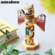 ޥ֥ åǥ ӥ ȡƥݡ [ A ] amabro WOODEN CARVING TOTEM POLE