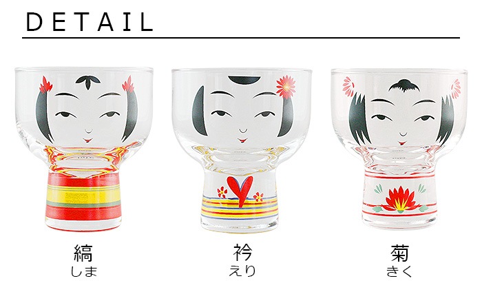 Floyd Kokeshi Glass 2pc �ե����� ������ ���饹 2�ĥ��å�