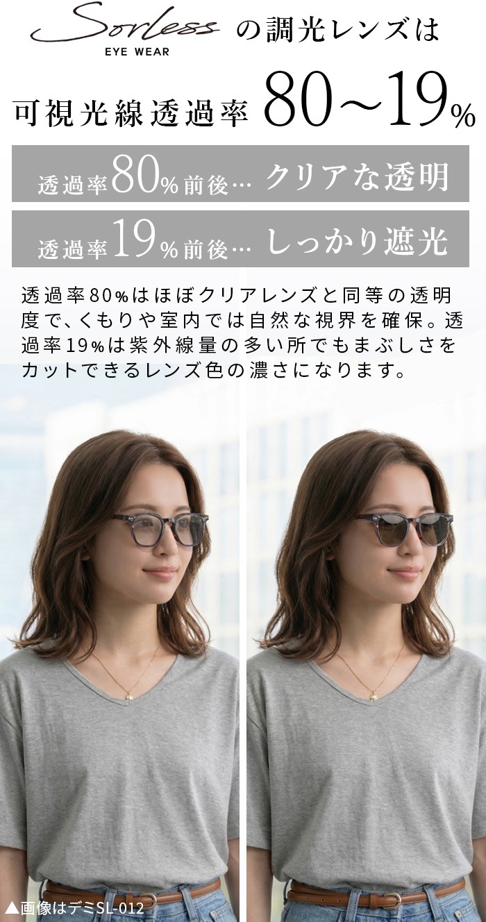�����쥹 ���������� Ĵ�����졼 SL-0 SL-1 Sorless eyewear SUNGLASSES