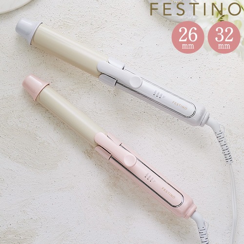 �ե����ƥ��� ������إ��������� FESTINO Curl Hair Iron SMHB